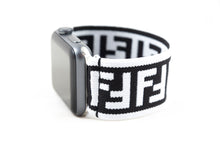 Load image into Gallery viewer, B&W F Pattern Elastic Apple Watch Band
