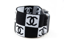 Load image into Gallery viewer, CC Checks Pattern Extra Wide Elastic Apple Watch Band - Hand-Stitched