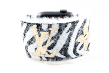 Load image into Gallery viewer, Zebra LV Pattern Extra Wide Elastic Apple Watch Band - Hand-Stitched