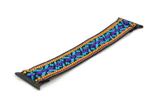 Load image into Gallery viewer, Blue Woven Ethnic Pattern Elastic Apple Watch Band