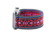 Load image into Gallery viewer, Red Woven Ethnic Pattern Elastic Apple Watch Band