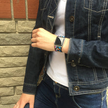 Load image into Gallery viewer, Multicolor Tribal Aztec Elastic Apple Watch Band