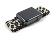 Load image into Gallery viewer, Beige Leopard Elastic Apple Watch Band