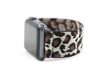 Load image into Gallery viewer, Beige Leopard Elastic Apple Watch Band