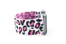 Load image into Gallery viewer, Pink Leopard Elastic Apple Watch Band