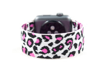 Load image into Gallery viewer, Pink Leopard Elastic Apple Watch Band