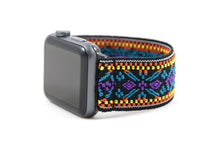 Load image into Gallery viewer, Spruce Blue Ethnic Elastic Apple Watch Band