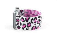 Load image into Gallery viewer, Pink Leopard Elastic Apple Watch Band