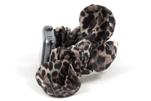 Load image into Gallery viewer, Leopard Apple Watch Scrunchie Band with Top Knot Bow