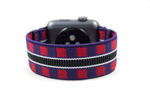 Load image into Gallery viewer, Checks and Stripe Pattern Elastic Apple Watch Band
