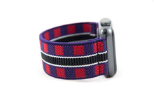Load image into Gallery viewer, Checks and Stripe Pattern Elastic Apple Watch Band