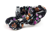 Load image into Gallery viewer, Exotic Floral Apple Watch Scrunchie Band with Top Knot Bow - 38mm 42mm / 40mm 44mm Series 1 - 6 & SE