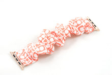 Load image into Gallery viewer, Lilla Prata Coral Apple Watch Scrunchie Band - 38mm 42mm / 40mm 44mm Series 1 - 6 & SE
