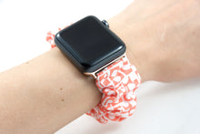 Load image into Gallery viewer, Lilla Prata Coral Apple Watch Scrunchie Band - 38mm 42mm / 40mm 44mm Series 1 - 6 & SE