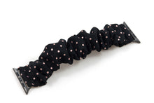 Load image into Gallery viewer, Rose Gold Polka Dot Apple Watch Scrunchie Band - 38mm 42mm / 40mm 44mm Series 1 - 6 & SE