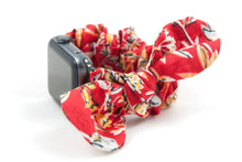 Load image into Gallery viewer, Botanical Apple Watch Scrunchie Band with Top Knot Bow - 38mm 42mm / 40mm 44mm Series 1 - 6 & SE