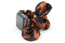 Load image into Gallery viewer, Tiger Apple Watch Scrunchie Band with Top Knot Bow - 38mm 42mm / 40mm 44mm Series 1 - 6 & SE