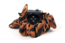 Load image into Gallery viewer, Tiger Apple Watch Scrunchie Band with Top Knot Bow - 38mm 42mm / 40mm 44mm Series 1 - 6 & SE
