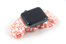Load image into Gallery viewer, Lilla Prata Coral Apple Watch Scrunchie Band - 38mm 42mm / 40mm 44mm Series 1 - 6 & SE