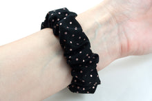 Load image into Gallery viewer, Rose Gold Polka Dot Apple Watch Scrunchie Band - 38mm 42mm / 40mm 44mm Series 1 - 6 & SE