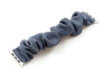 Load image into Gallery viewer, Bluish Gray Denim Style Apple Watch Scrunchie Band