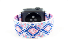 Load image into Gallery viewer, Sapphire Blue Ethnic Elastic Apple Watch Band