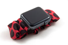 Load image into Gallery viewer, Mini Mouse Polka Dot Apple Watch Scrunchie Band