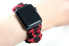Load image into Gallery viewer, Mini Mouse Polka Dot Apple Watch Scrunchie Band