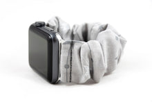 Load image into Gallery viewer, Silver & Grey Star Apple Watch Scrunchie Band