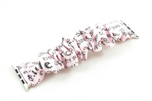 Load image into Gallery viewer, Words to Live by Apple Watch Scrunchie Band