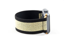 Load image into Gallery viewer, Elastic Apple Watch Band - Gold on Black
