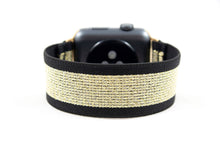 Load image into Gallery viewer, Elastic Apple Watch Band - Gold on Black