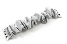 Load image into Gallery viewer, Silver & Grey Star Apple Watch Scrunchie Band