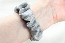 Load image into Gallery viewer, Silver & Grey Star Apple Watch Scrunchie Band