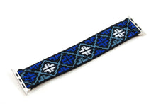Load image into Gallery viewer, Blue Ethnic Folk Elastic Apple Watch Band