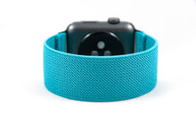 Load image into Gallery viewer, Turquoise Blue Elastic Apple Watch Band