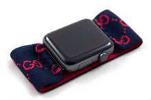 Load image into Gallery viewer, Elastic Apple Watch Band - Hand-Stitched - GG Extra Wide Band - 38mm 42mm 40mm 44mm; All Series 1-6 & SE