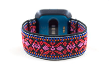 Load image into Gallery viewer, Red Ethnic Elastic Fitbit Watch Band