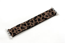 Load image into Gallery viewer, Coffee Mocha Leopard Elastic Apple Watch Band