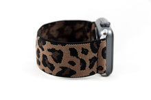 Load image into Gallery viewer, Coffee Mocha Leopard Elastic Apple Watch Band