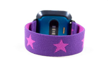 Load image into Gallery viewer, Purple Star Elastic Fitbit Watch Band