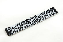 Load image into Gallery viewer, Black Grey & White Leopard Elastic Fitbit Watch Band