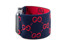 Load image into Gallery viewer, Elastic Apple Watch Band - Hand-Stitched - GG Extra Wide Band - 38mm 42mm 40mm 44mm; All Series 1-6 & SE