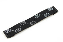 Load image into Gallery viewer, Fitbit Versa Elastic Watch Band - Sparkly Black Silver GG Pattern – Versa 1 / 2 / Lite