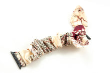 Load image into Gallery viewer, Marauder's Map Apple Watch Scrunchie Band with Top Knot Bow