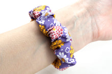 Load image into Gallery viewer, Purple Dahlia / Daisy Apple Watch Scrunchie Band - 38mm 42mm / 40mm 44mm Series 1 - 6 & SE