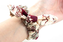 Load image into Gallery viewer, Marauder's Map Apple Watch Scrunchie Band with Top Knot Bow