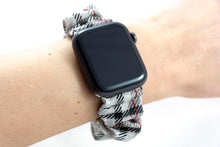 Load image into Gallery viewer, Dovetail Gray Plaid Apple Watch Scrunchie Band