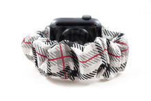 Load image into Gallery viewer, Dovetail Gray Plaid Apple Watch Scrunchie Band