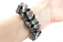 Load image into Gallery viewer, Dovetail Gray Plaid Apple Watch Scrunchie Band